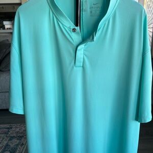 Nike Dri-Fit, Light Turquoise, Polo Shirt. Mint color and mint condition!!